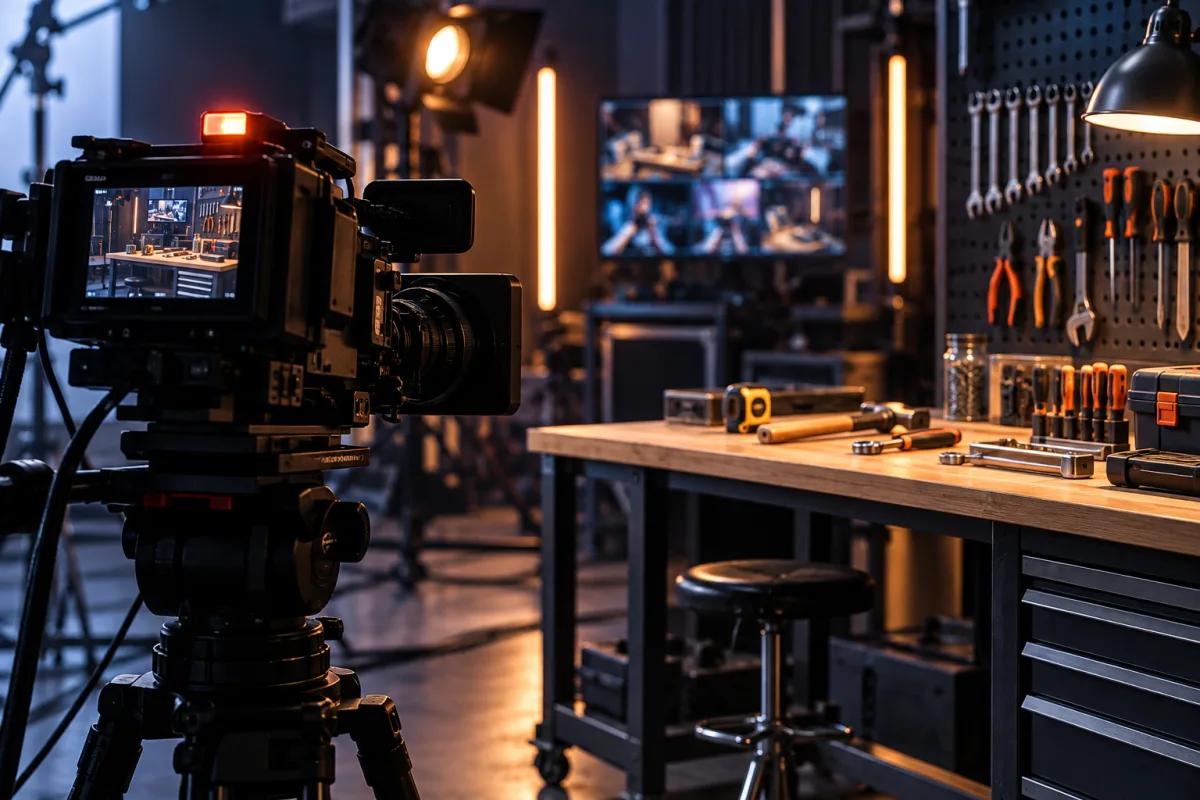 Imagen conceptual de Producción Audiovisual Código Ferretero TV
